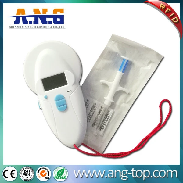 Em4305 Lf Passive RFID Animal Glass Tracking Tag with Syringe