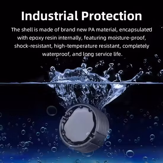 Waterproof Smart City Management RFID Plastic Screw Worm Waste Bin Tag Garbage Classification Label