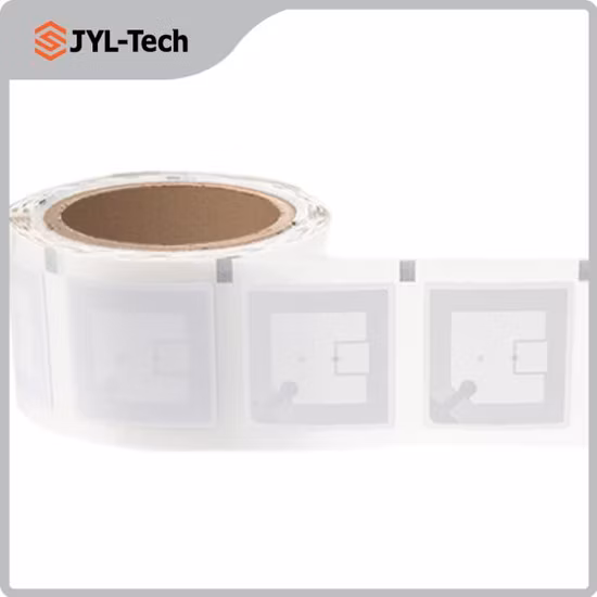 Long Range Passive RFID Sticker Library Hf RFID Square Tag Waterproof Paper Roll Adhesive Label for Books